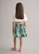 Girls' multicolour pure cotton skirt with butterflies_2