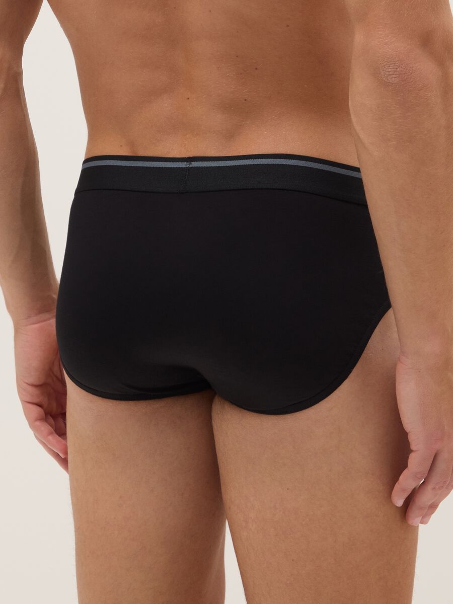 Multicolour regular fit stretch cotton tripack briefs_2