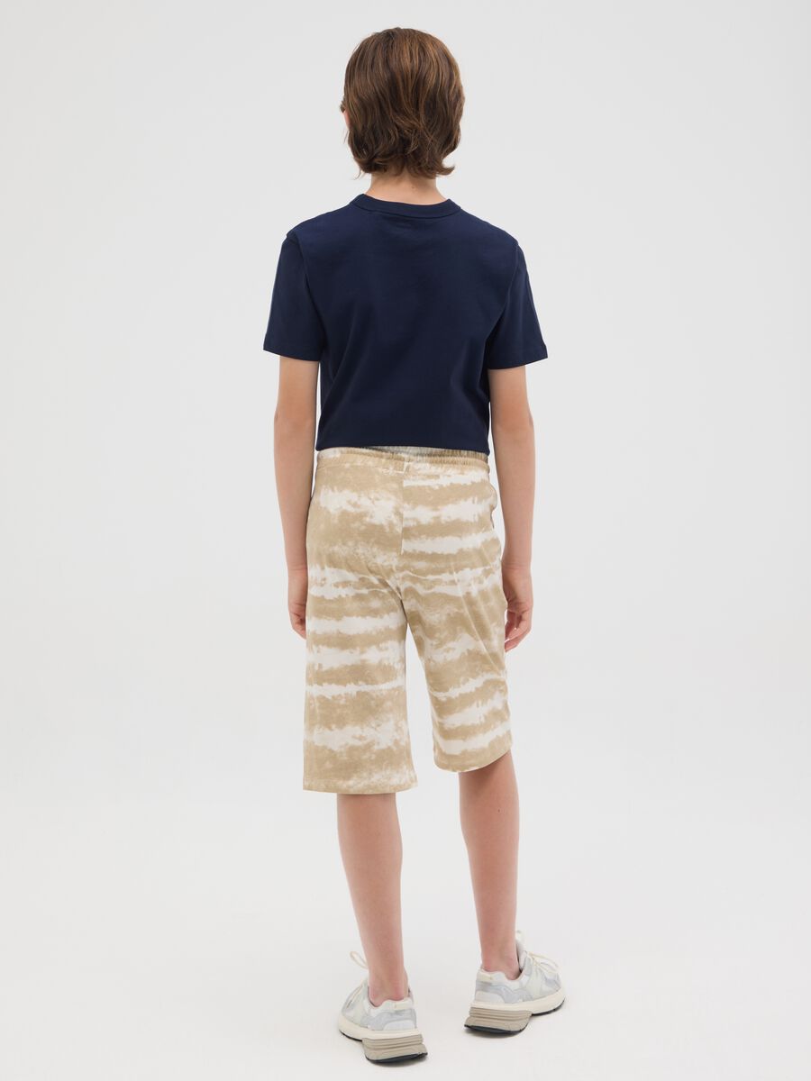 Pantaloncini da ragazzo in puro cotone multicolor regular fit_1
