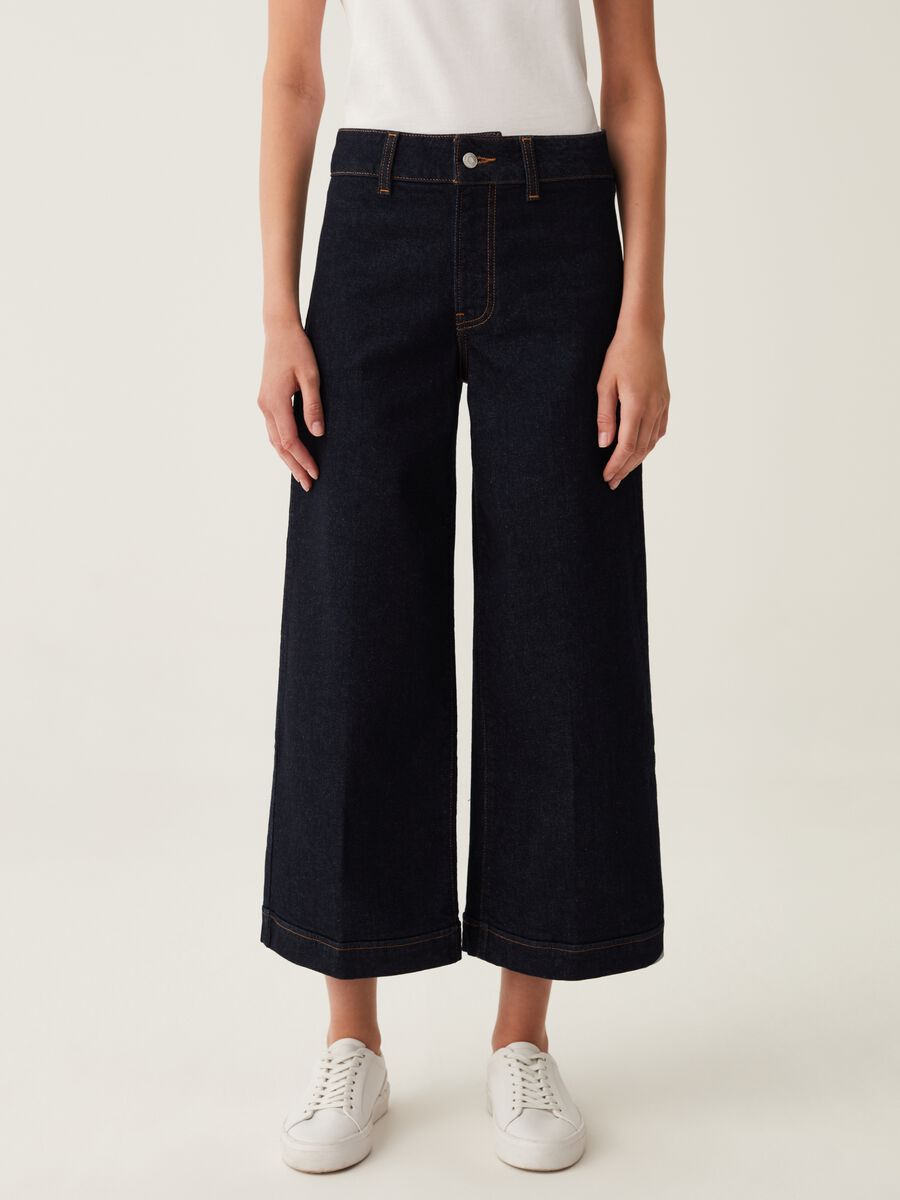 Jeans cropped wide leg_1