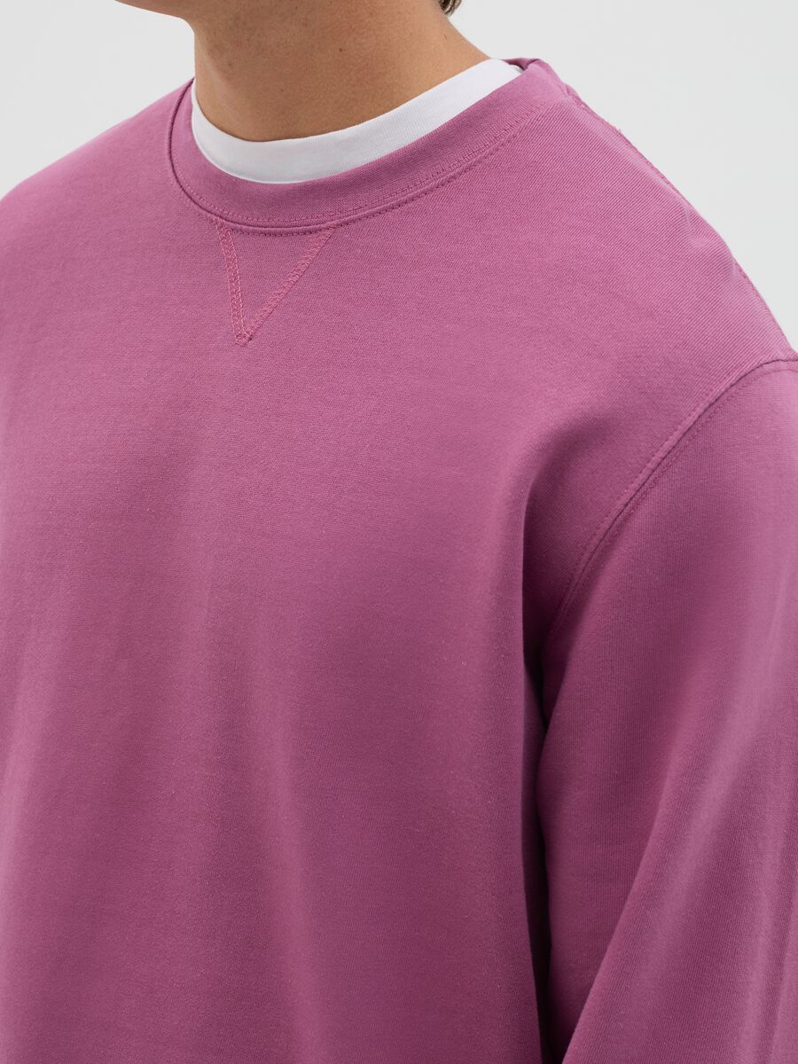 Oversized sweatshirt with round neck_3