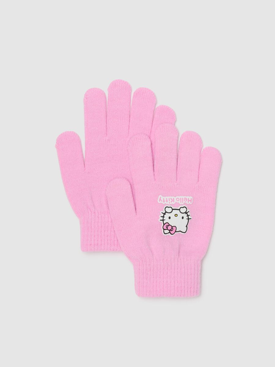 Pink girl's gloves_0