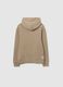 Felpa da ragazzo in puro cotone beige regular fit_4