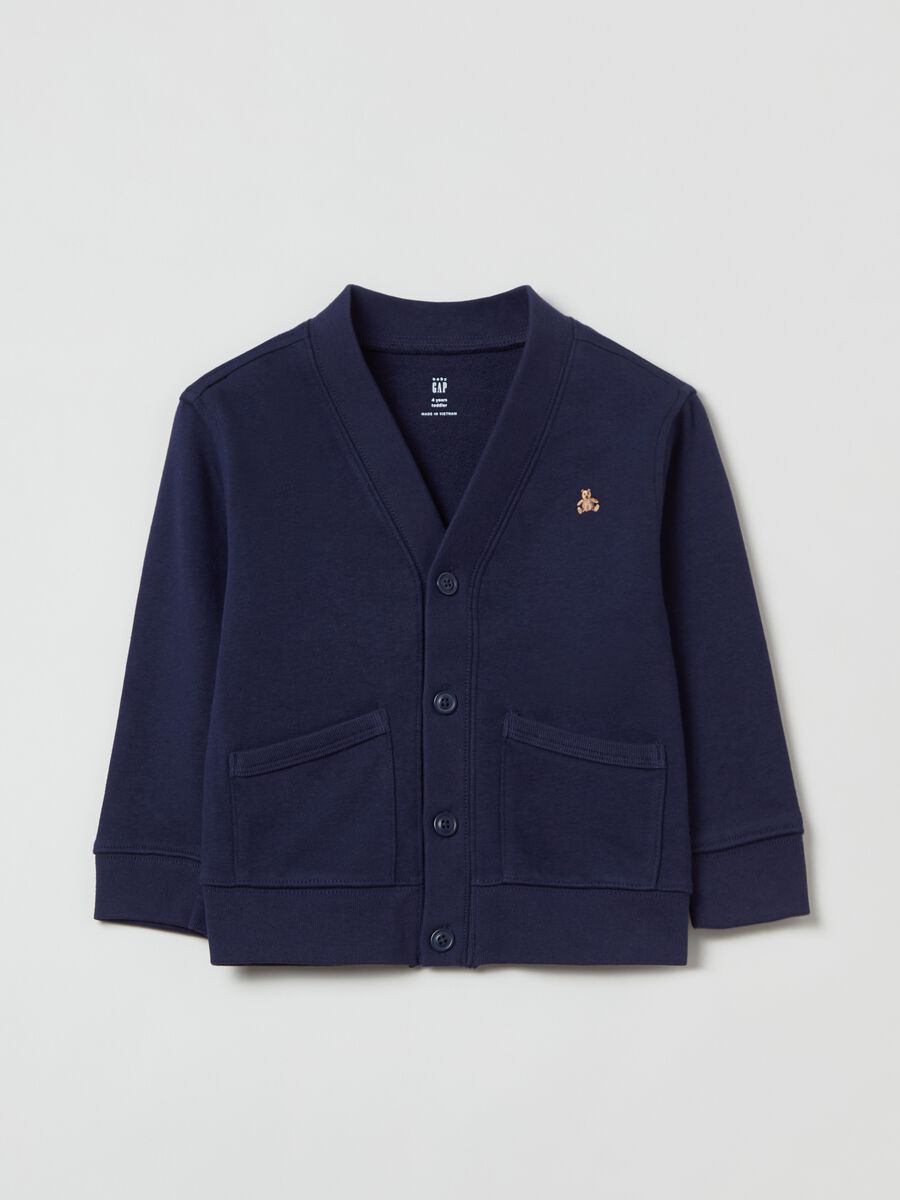 Cardigan con ricamo orso Brennan_0