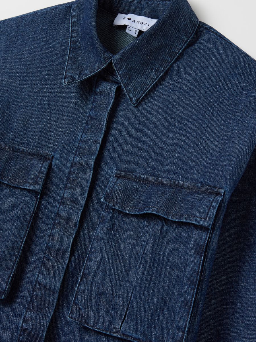 Boxy-fit shacket in denim_5
