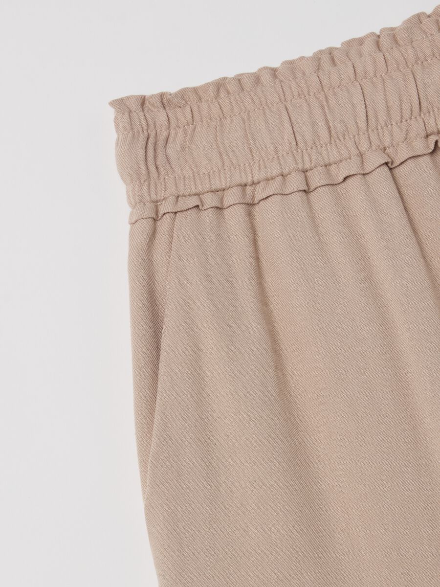 Jogger trousers in viscose with drawstring_5