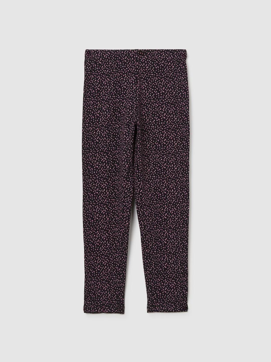 OVS Kids Black Stretch Leggings_0