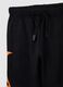 Children's black cotton jogger trousers, regular fit_2