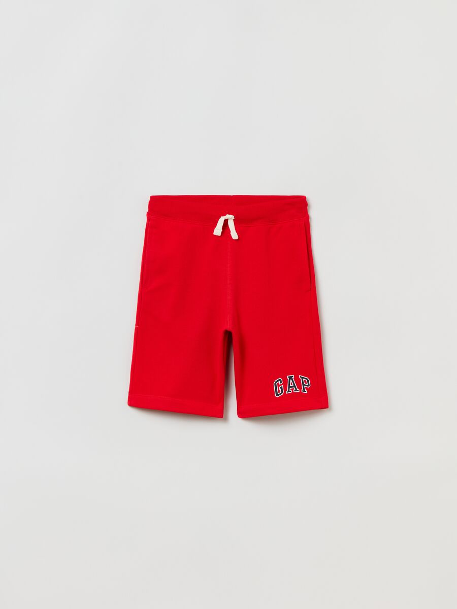 French terry Bermuda shorts with logo_0