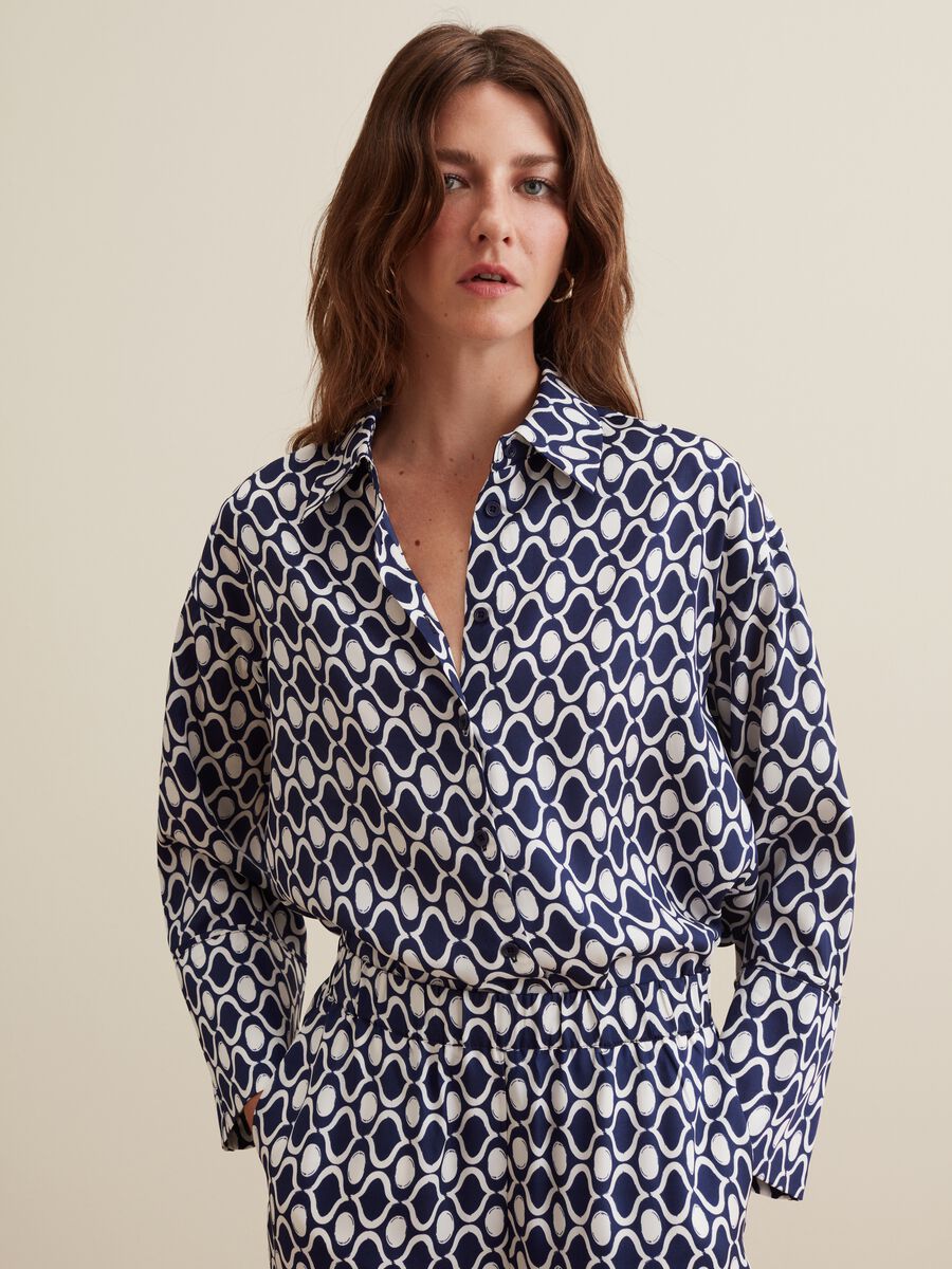 Camicia con fantasia optical_0