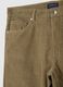 Slim fit brown pure cotton trousers_1