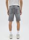Men&rsquo;s grey regular fit shorts in 100% cotton_3