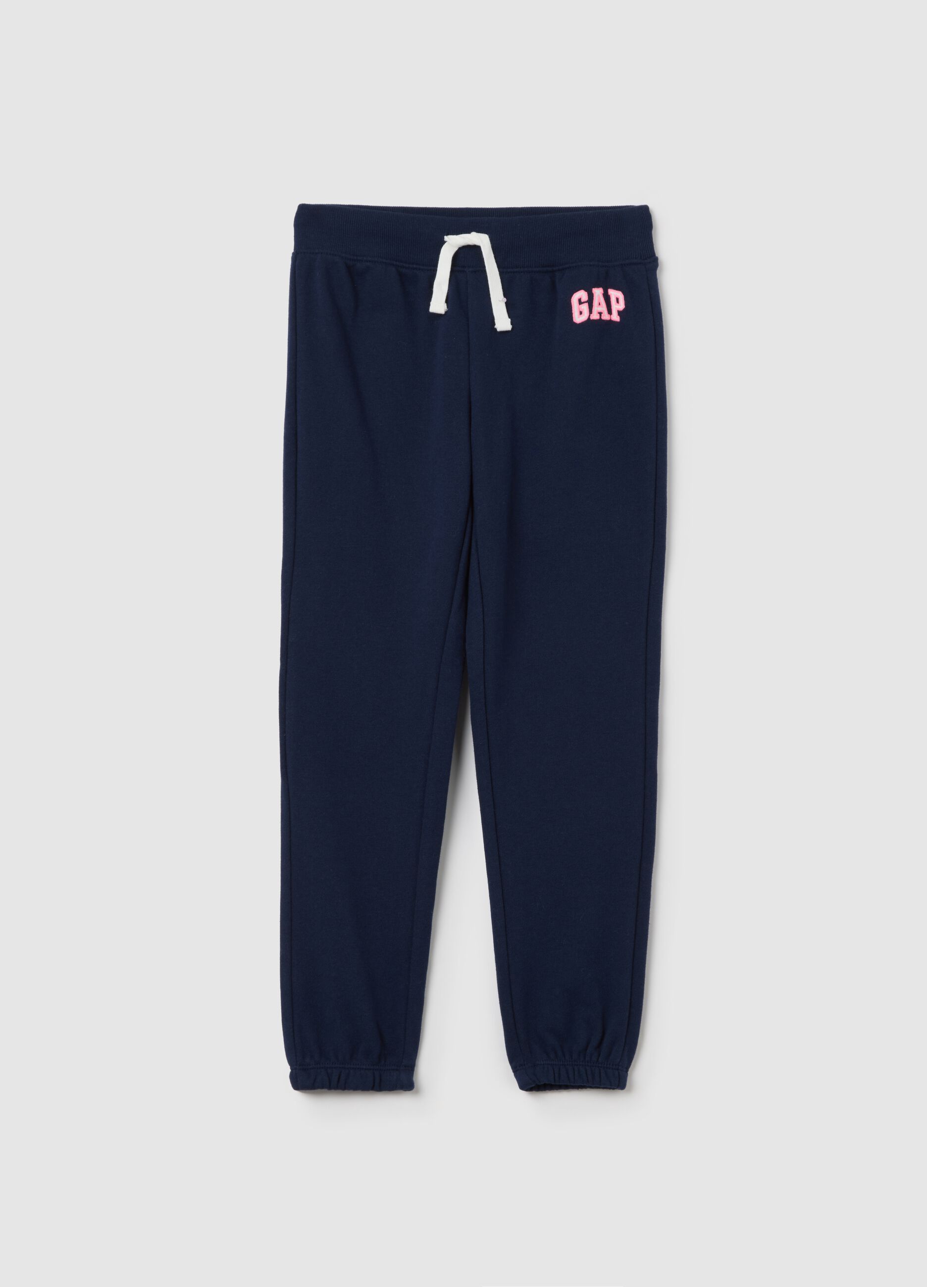 Blue joggers with logo