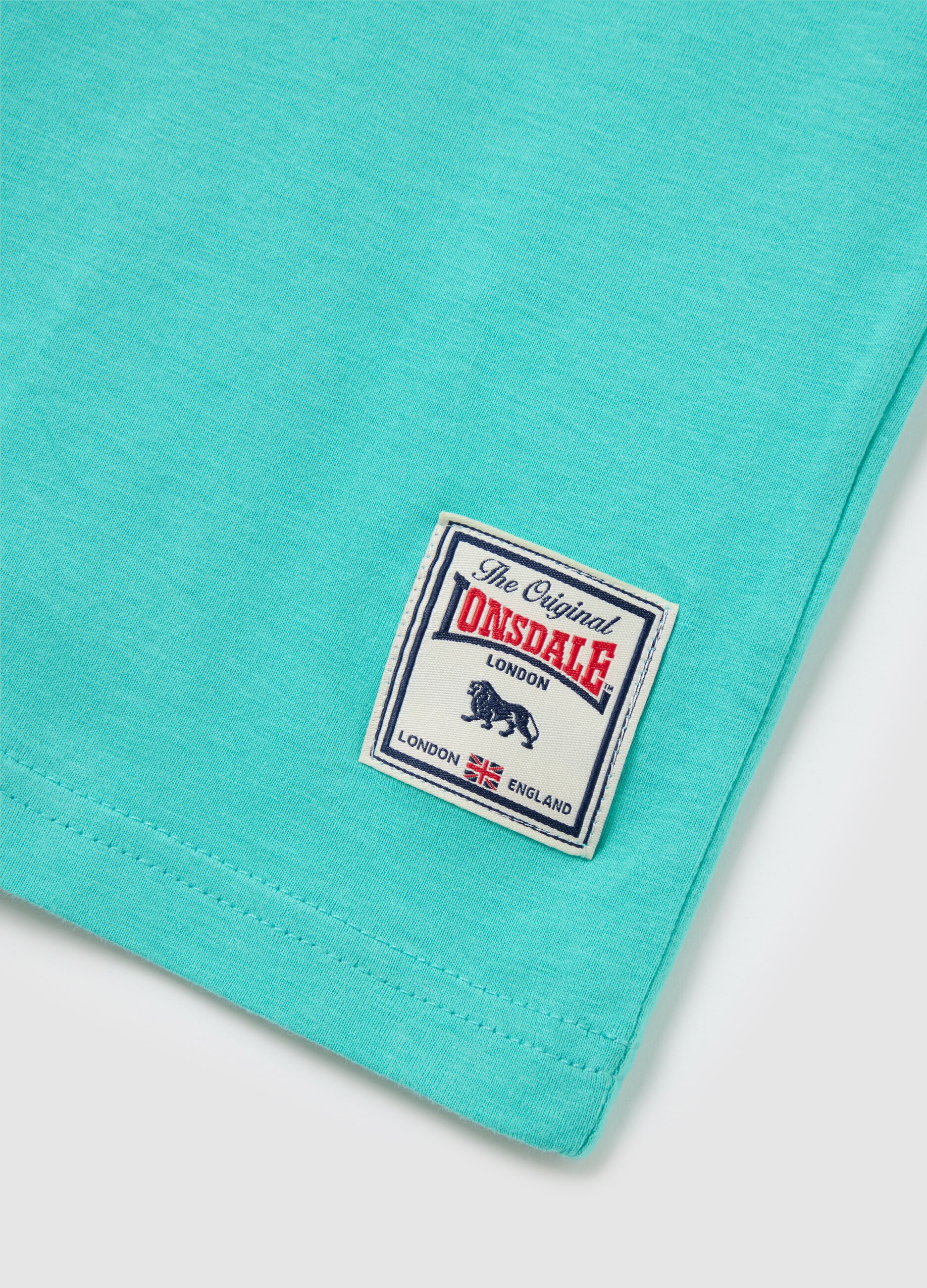 Men's Aqua Green T-shirt with Lonsdale Logo