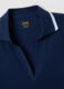 Blue stretch cotton short-sleeve polo shirt, regular fit_5