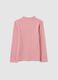 Girl's pink regular fit pure cotton top_1