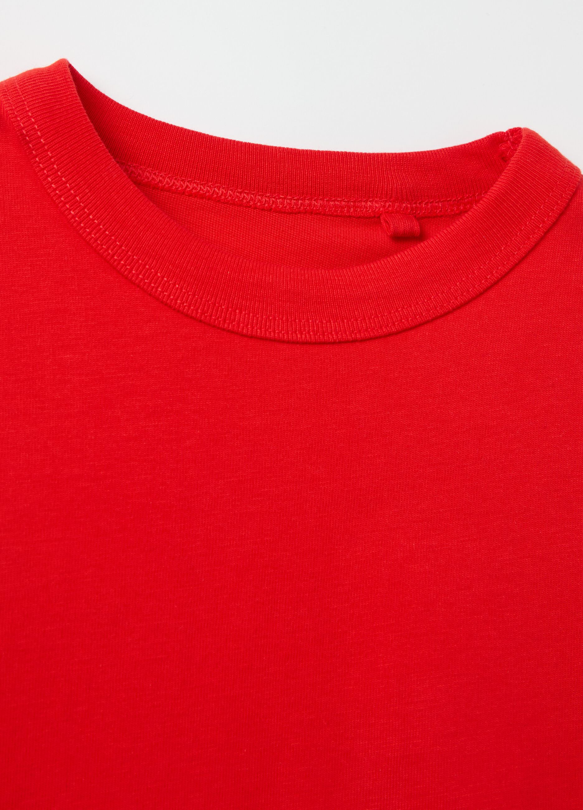 T-shirt in cotone bio tinta unita 