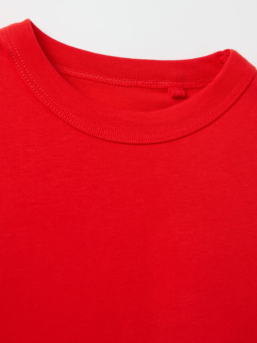Solid colour T-shirt in organic cotton_3