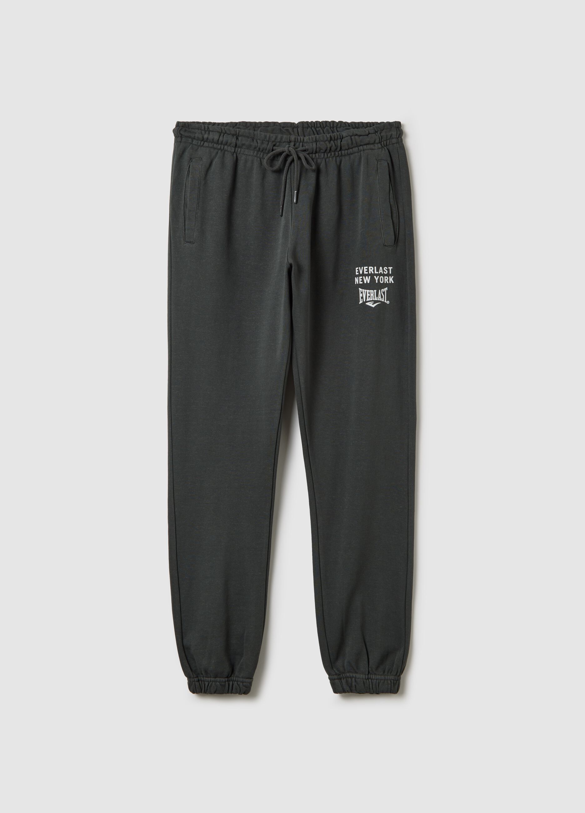 Slim-fit joggers with drawstring and logo print