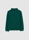 Children's green turtleneck sweater in pure cotton regular fit_0