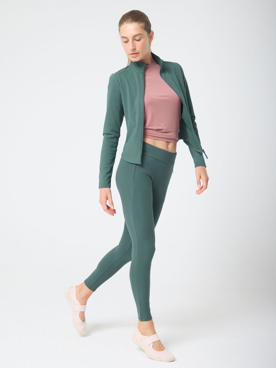 ALTAVIA STUDIO Stretch Technical Fabric Leggings with Zip Pockets_0