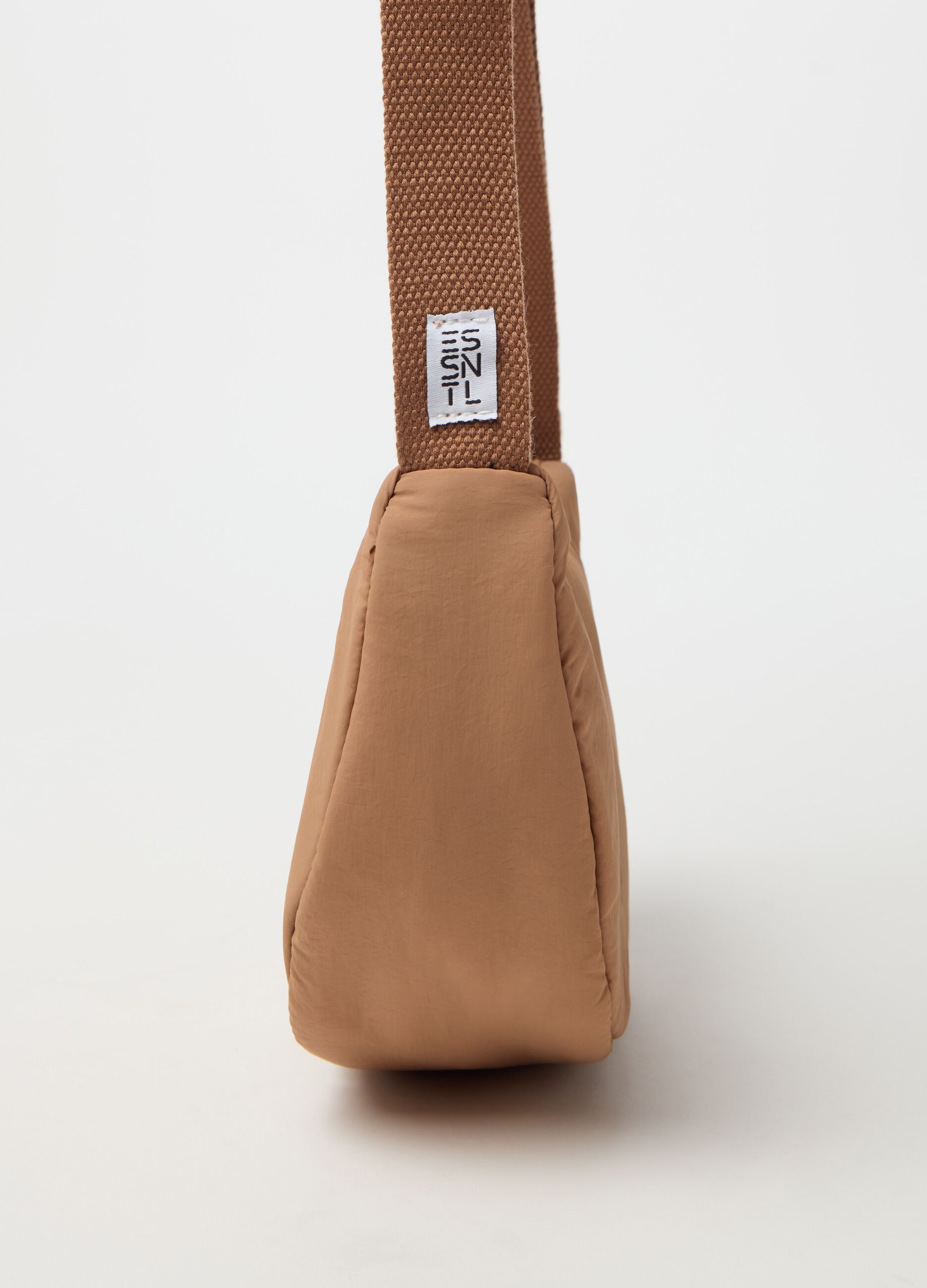Essential small half-moon bag with shoulder strap