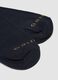 Two-pack of navy blue and golden yellow long socks in stretch cotton_2