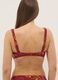 Multicolour stretchy balconette bikini top with floral print_2