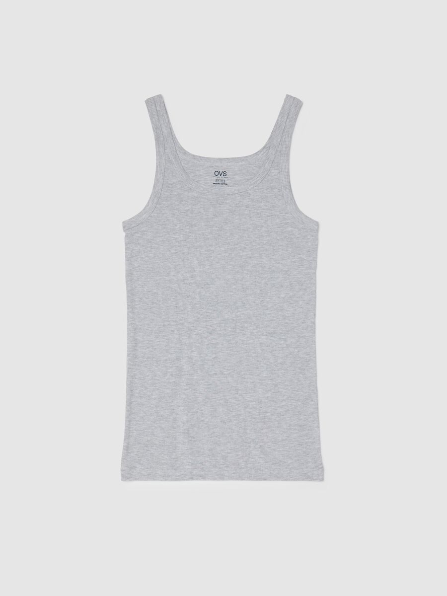 Grey Pure Cotton Vest by Ovs_0