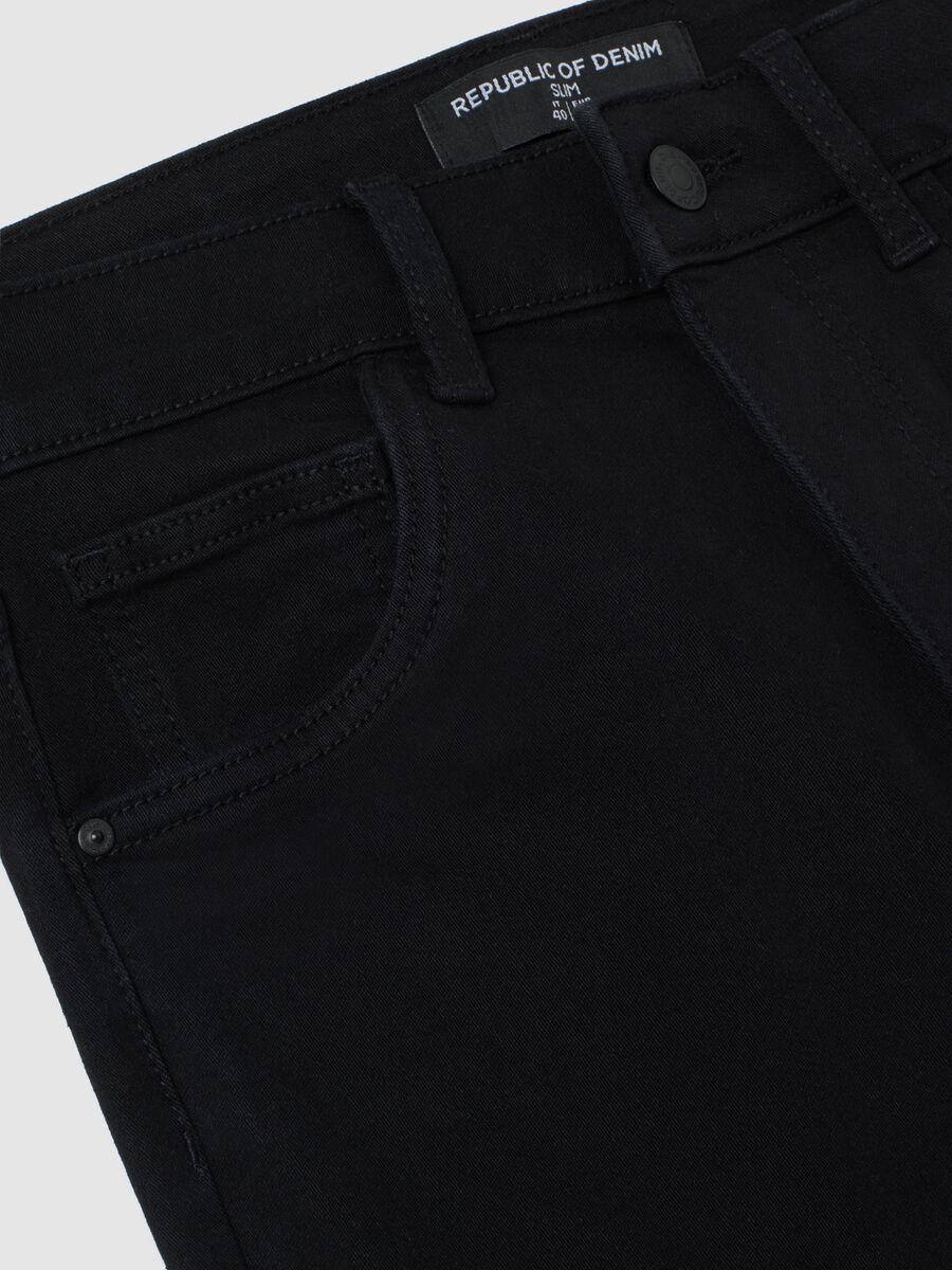 Jeans in denim nero slim fit_5
