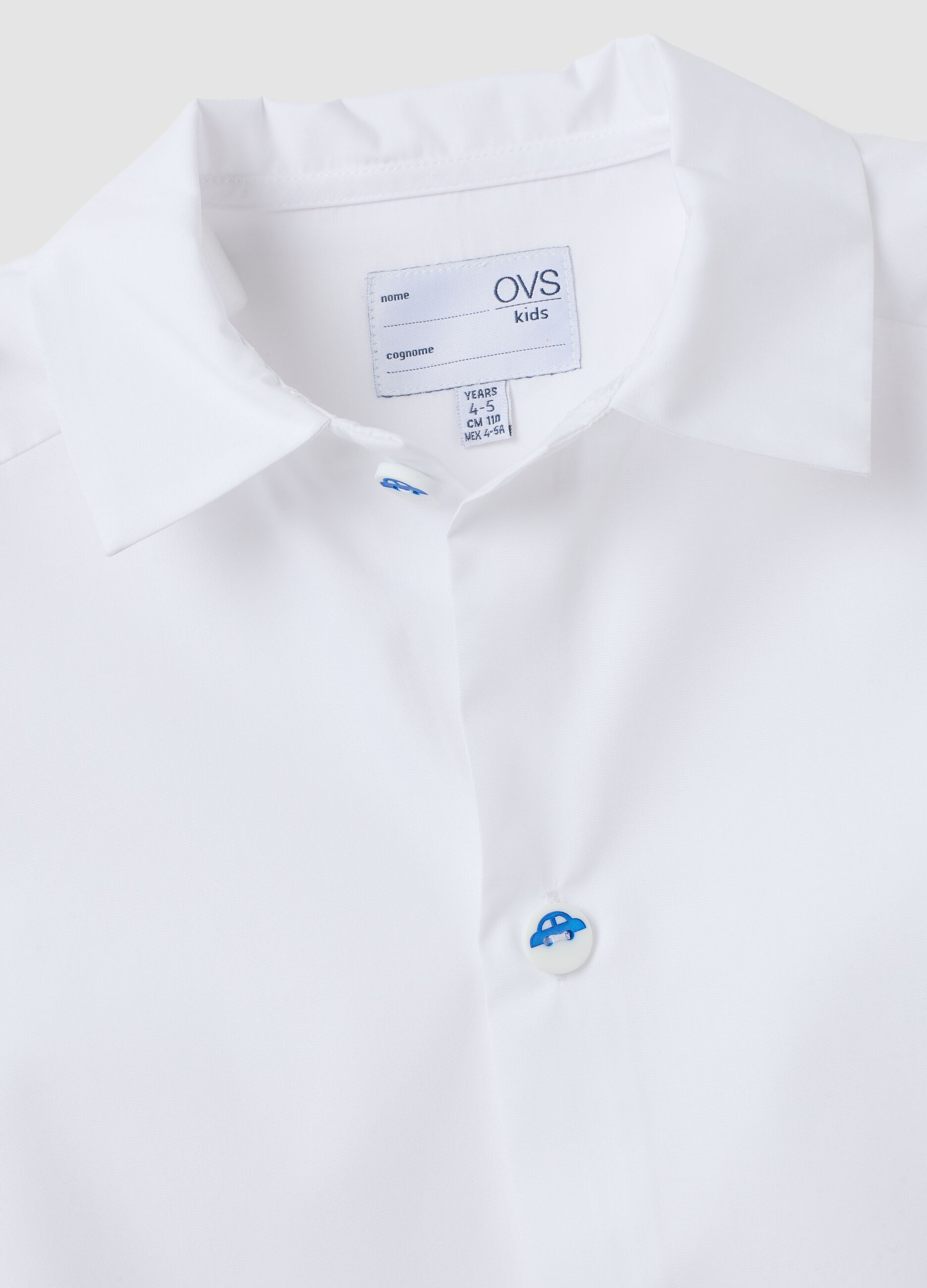 2-pack of white boys&rsquo; nursery smocks with classic collar