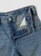 Blue denim pure cotton balloon-fit jeans_4