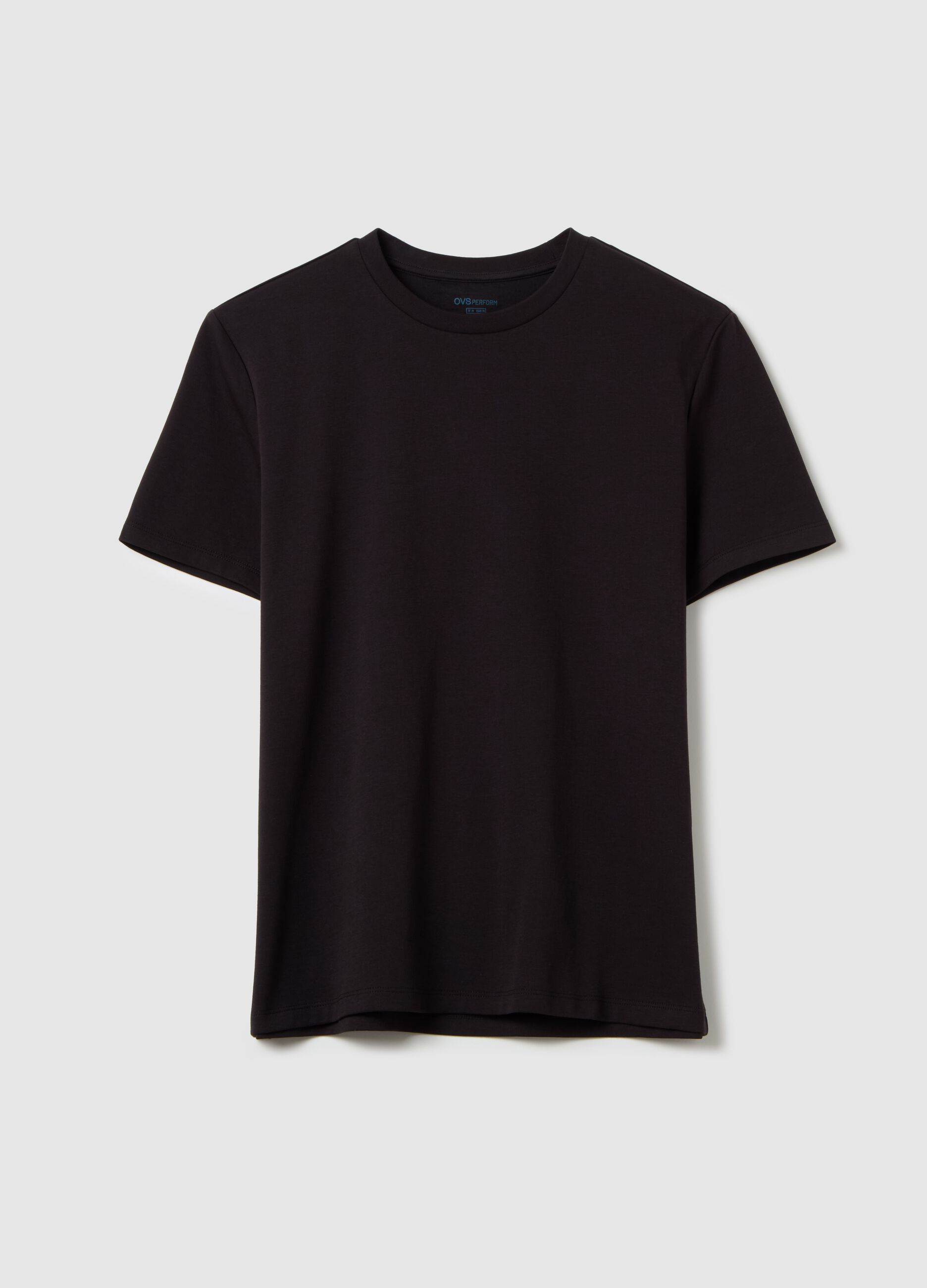 T-shirt with technical fabric