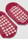 Red non-slip organic stretch cotton socks with kitten_1