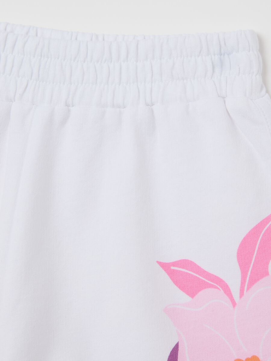 White French terry shorts with print_3