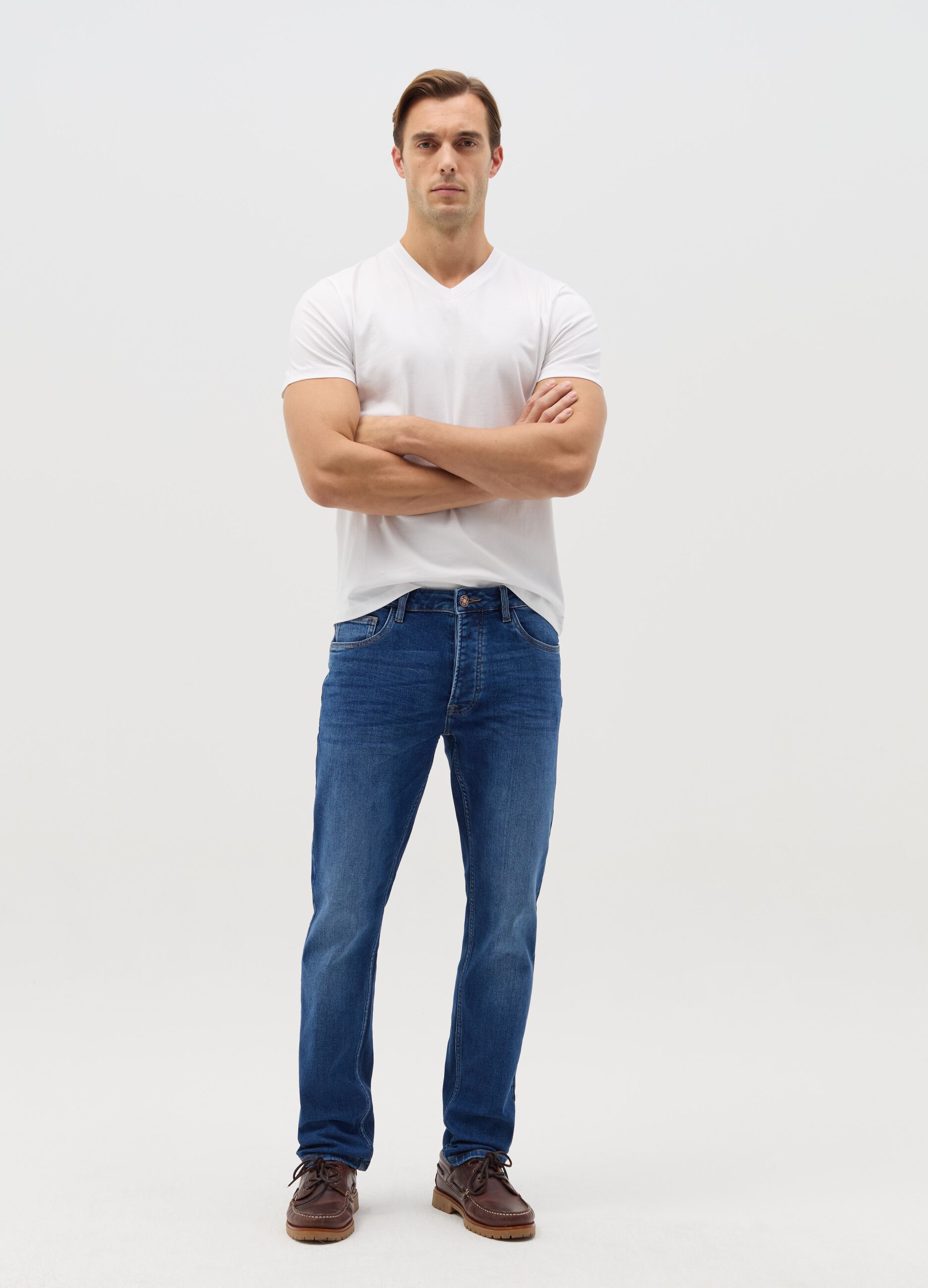 Slim-fit stretch jeans