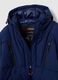 Blue padded jacket with hood and zip_5