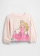 Pink Long Sleeve Princess Print T-Shirt_0