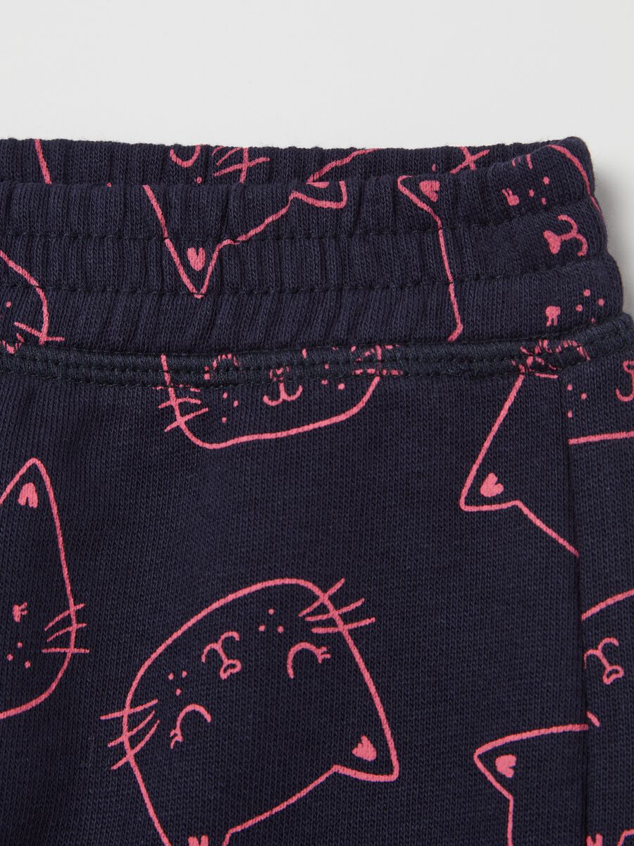 Joggers con profili elasticati e stampa_2