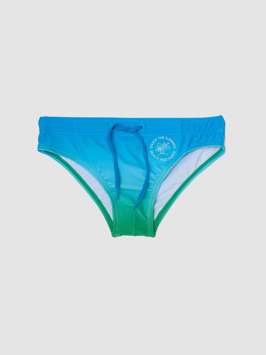 Blue stretch swim briefs_0