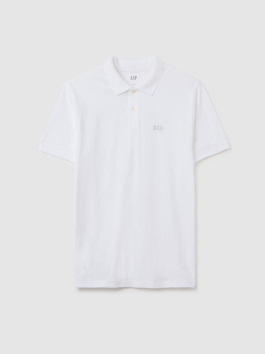Pique polo shirt with embroidered logo_1