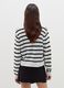 Cardigan with striped pattern and V neck_3