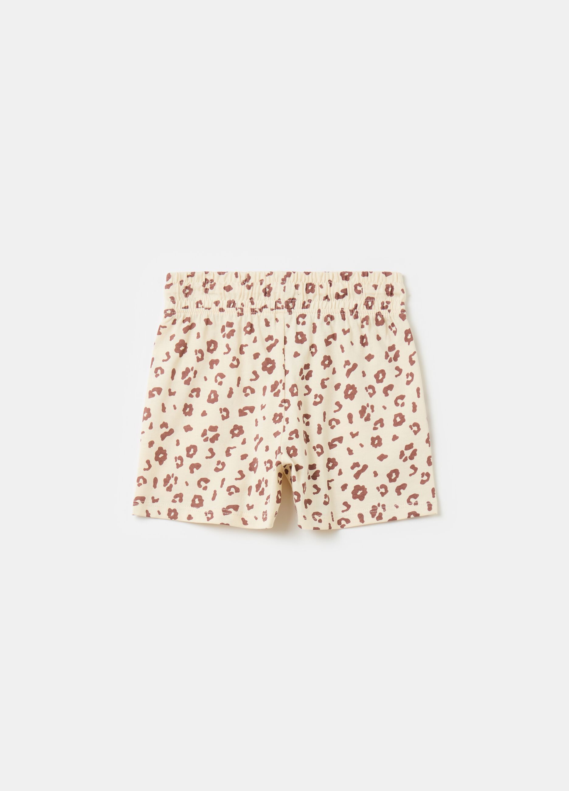 Shorts con stampa maculata