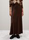 Brown Viscose Long Skirt_1