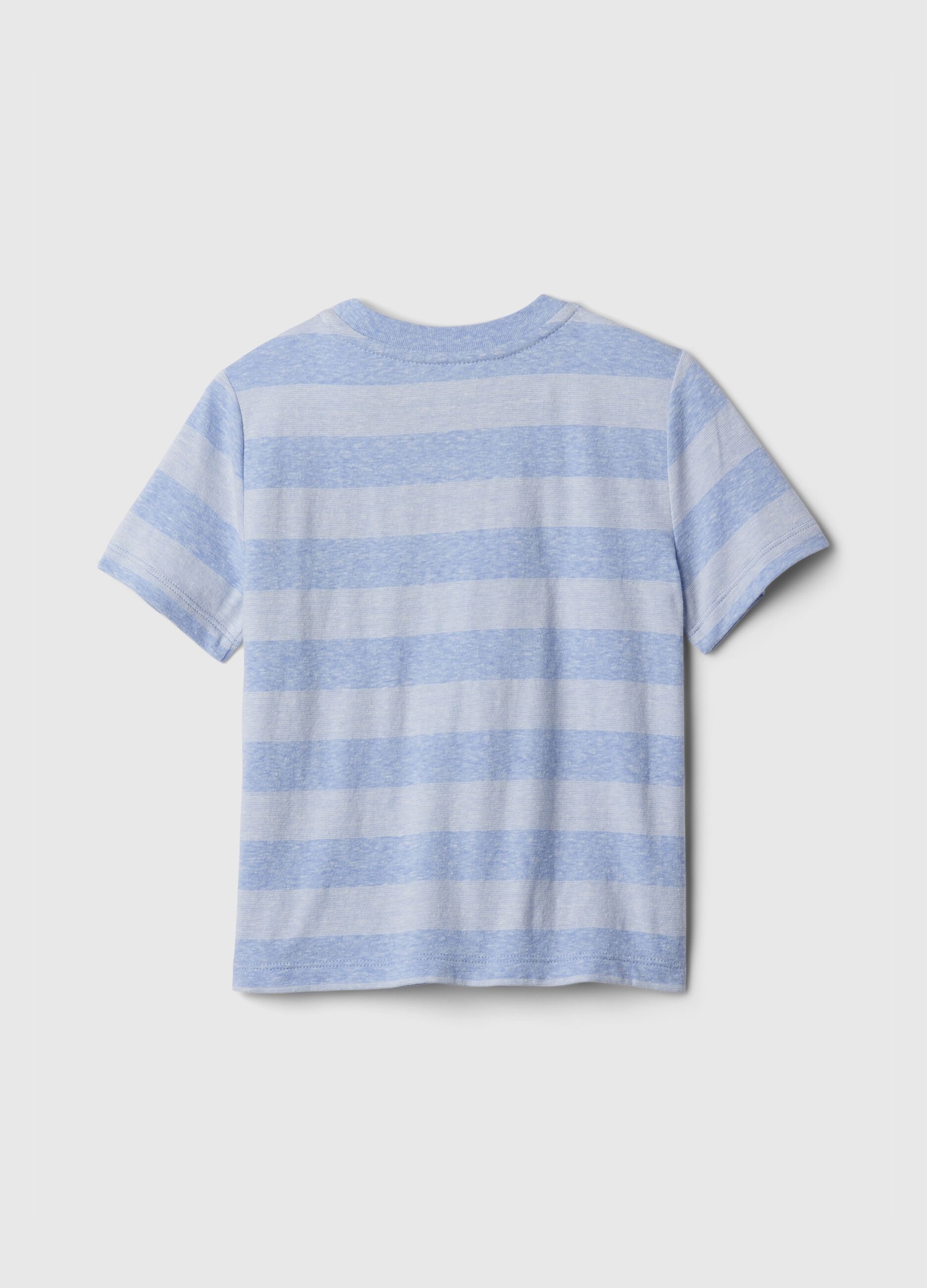 Striped T-shirt with pocket with Brennan Bear
