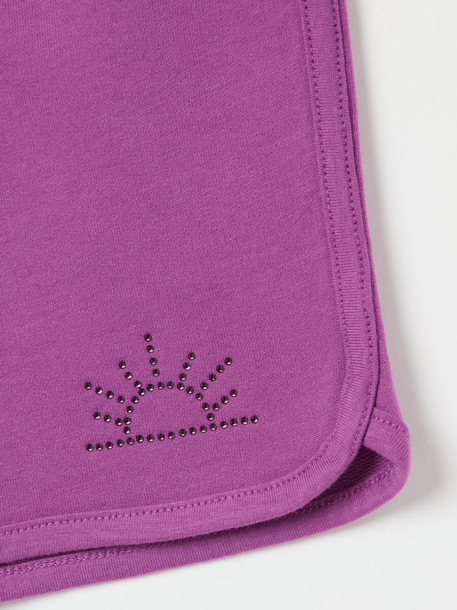 OVS Kids Pure Cotton Purple Shorts_2