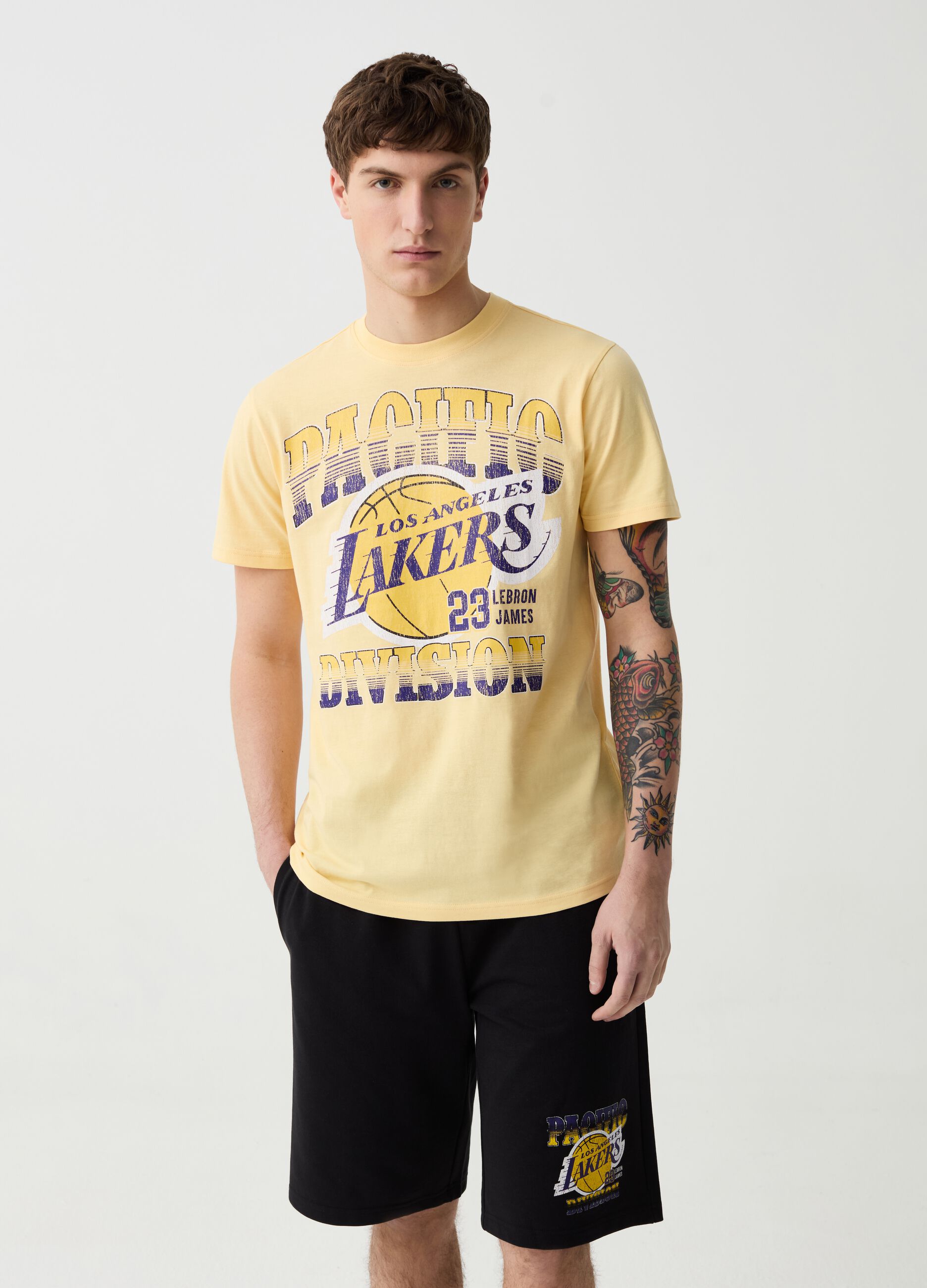 T-shirt con stampa NBA Los Angeles Lakers