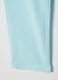 Girls' Slim Fit Blue Stretch Cotton Leggings with Star_3