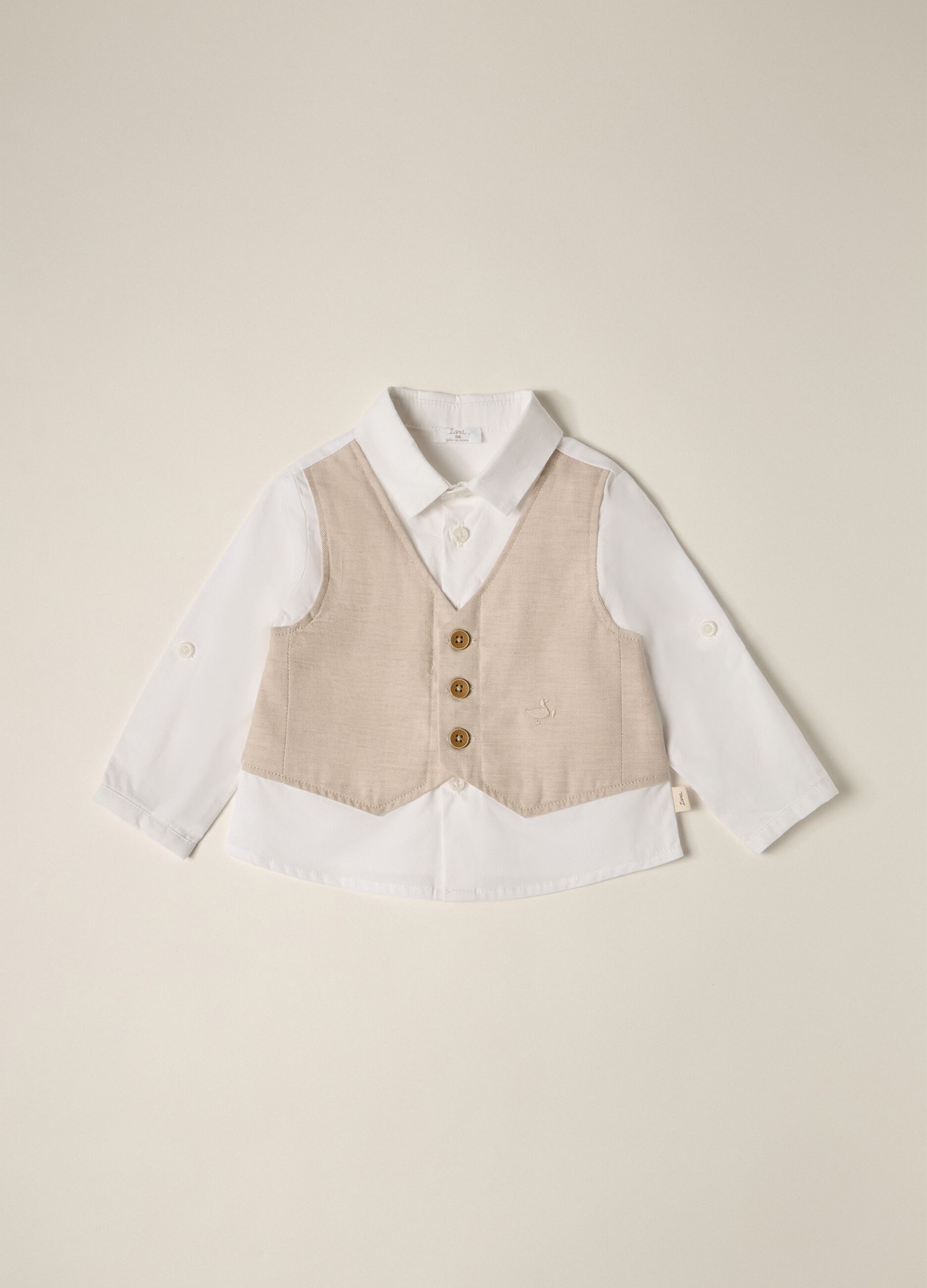 Camicia con gilet applicato IANA neonato
