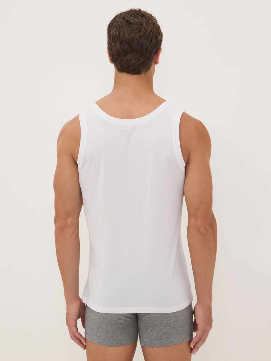 2-pack of white vests in pure extra-fine cotton_3